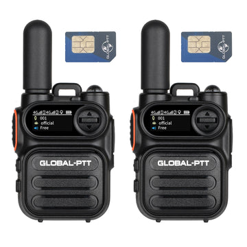 Unlimited Range - Nationwide 4G LTE Global PTT Long Range Walkie Talkies Set of 2 - No Monthly or Subscription Fees