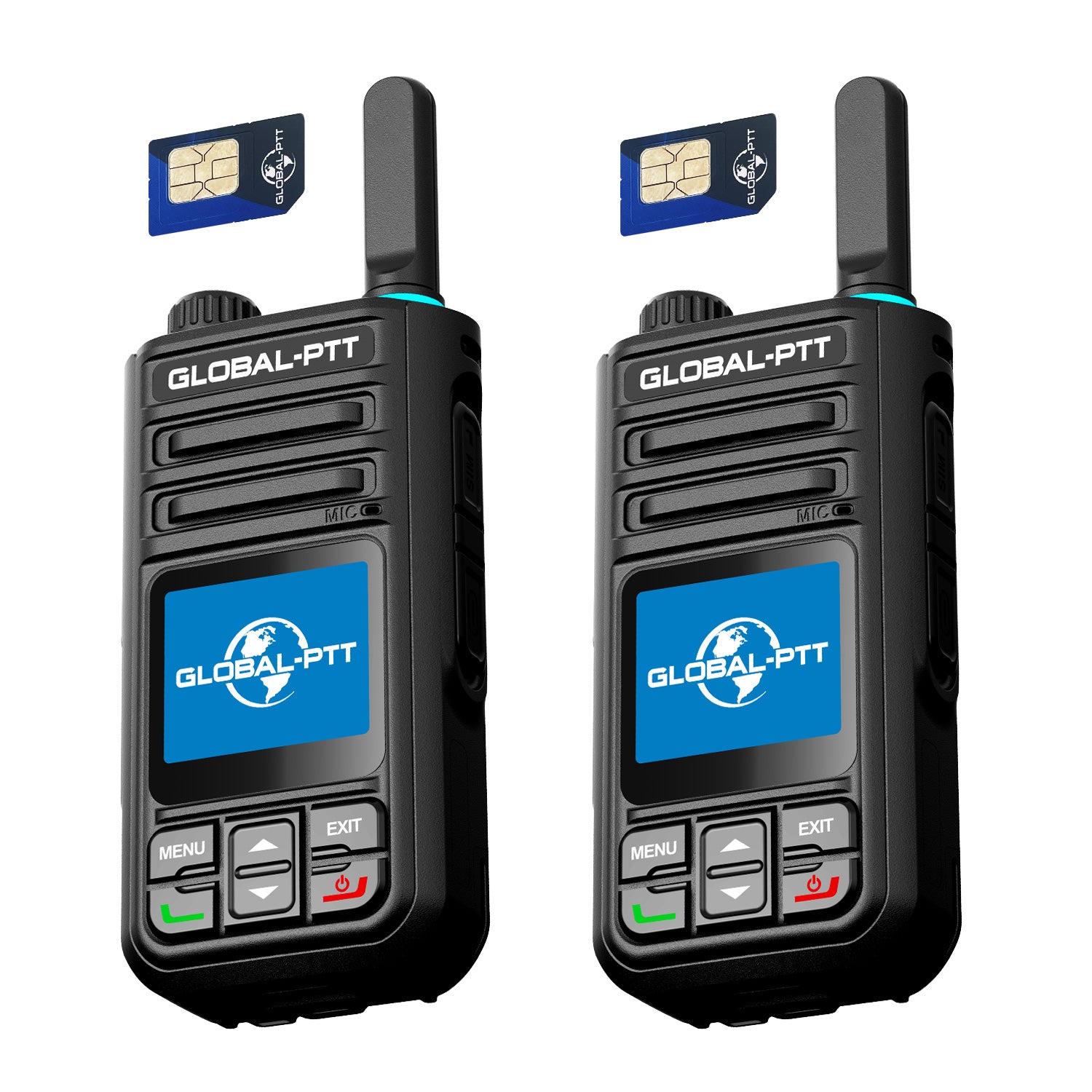 GLOBAL-PTT G9 PoC Radios Unlimited Range - 4G LTE Nationwide PTT Long Range Walkie Talkies